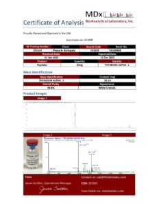 Thymosin Alpha-1 10 mg (COA IN IMAGES) - Image 2